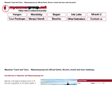 Tablet Screenshot of myanmargroup.net